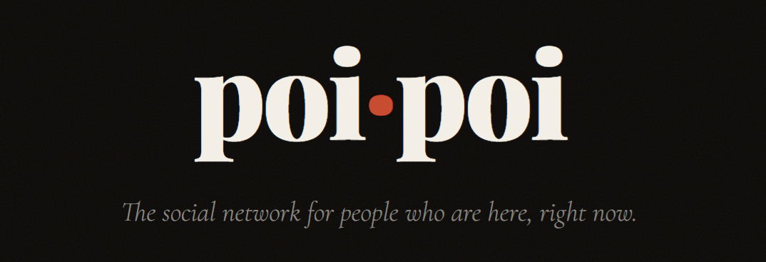 Poipoi logo and its social network tagline